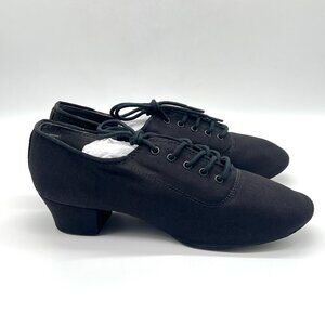 Capezio Womens 7.5 BR74 Ballroom Practice 1.25" Cuban Heel Dance‎ Shoes Heels